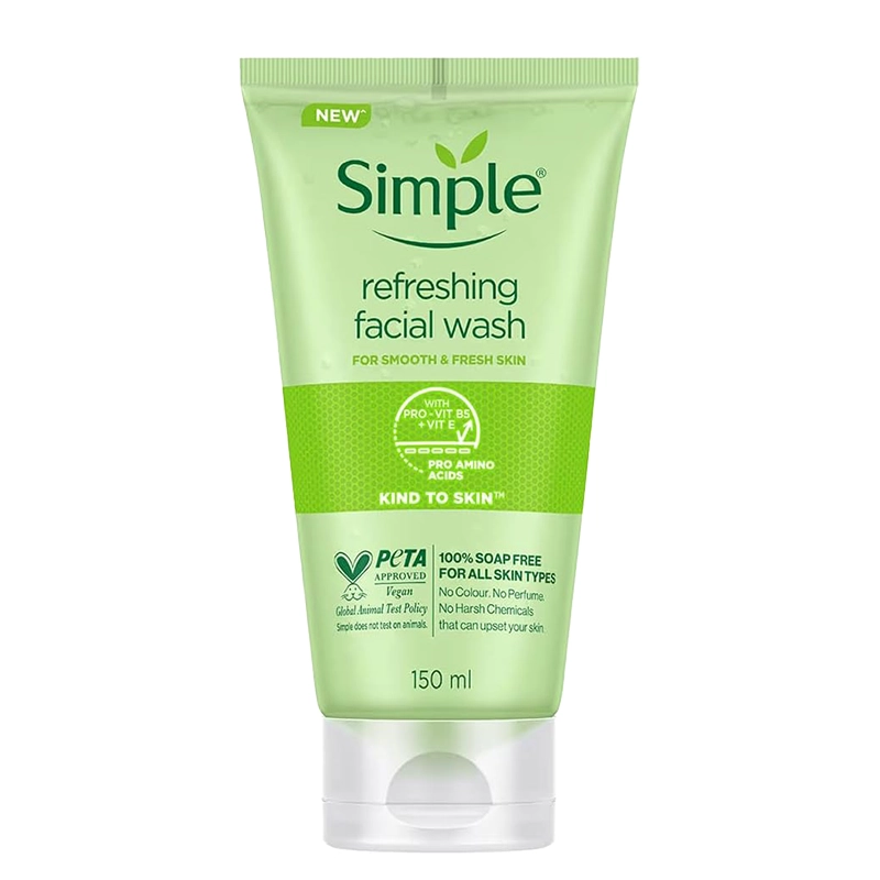 ژل شستشوی صورت سیمپل مدل moisturising حجم 150 میل